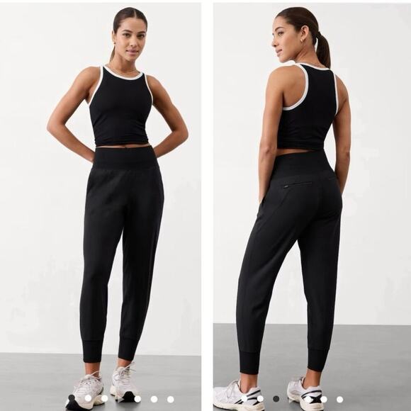 NWOT Athleta Venice High Rise Jogger Women’s Size S in Black - Picture 1 of 12